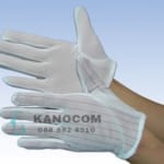Găng tay vải ESD phủ hạt